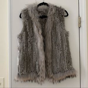 Dana Stein rabbit fur vest